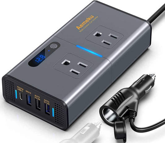POWER INVERTER 300W CON CONECTOR USB D.WORLD DW-7611