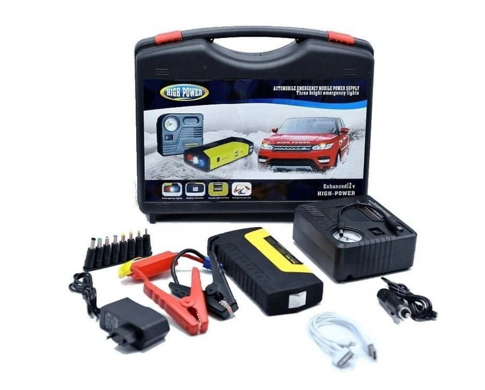 JUMPER DE VEHICULO TM15 + BOMBA DE AIRE KIT TODO EN UNO